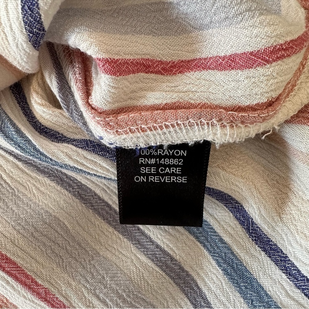 TORRID Multicolor STRIPE Sleeveless Blouse Size M - Picture 10 of 12